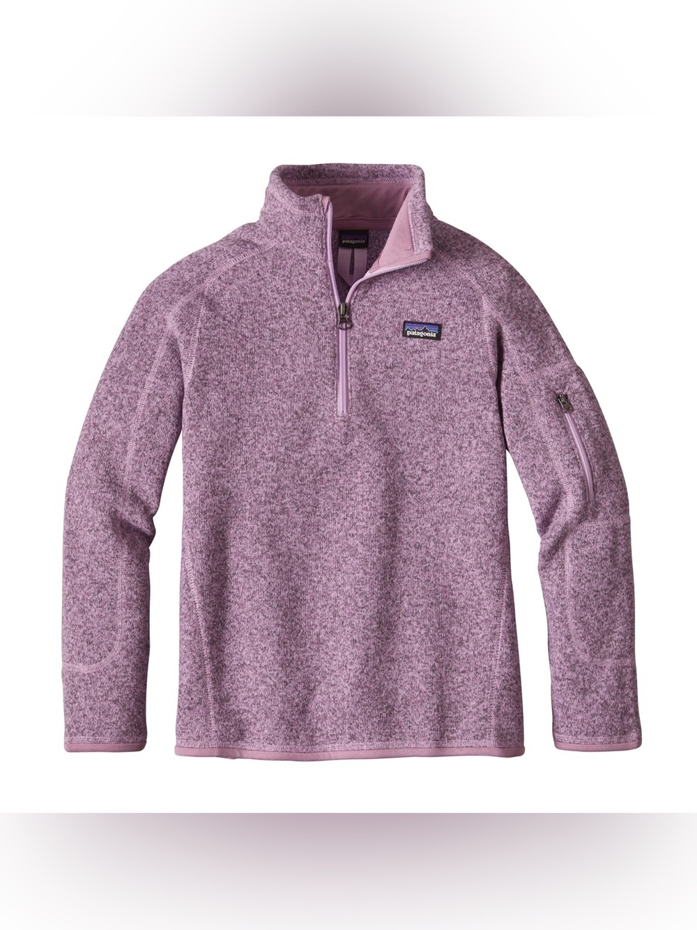 Patagonia Better Sweater Heathered Lavender Quarter-Zip Fleece Pullover Small